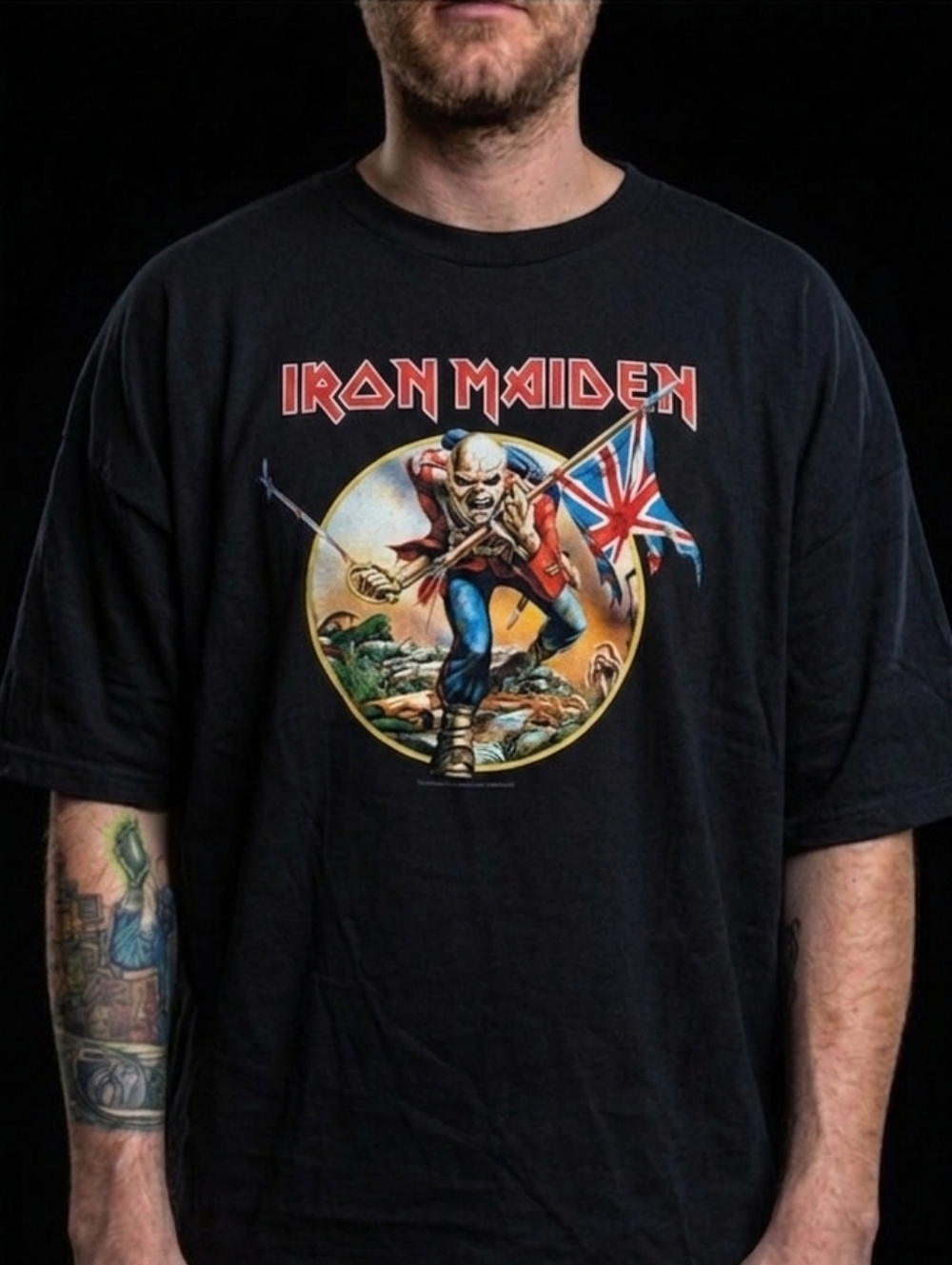 Y2K 2007/08 Somewhere Back In Time Tour Iron Maiden Double Sided *EUC*